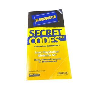 Blockbuster Secret Codes ’99 – Sony PlayStation & Nintendo 64 Cheat Code Book